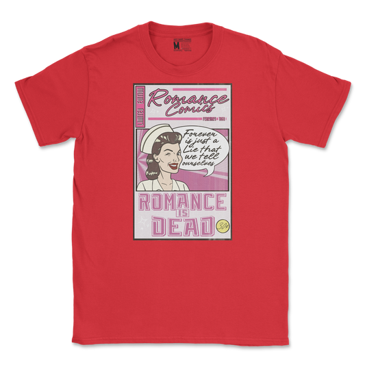 Gildan SoftStyle T-Shirt Romance is Dead in Red