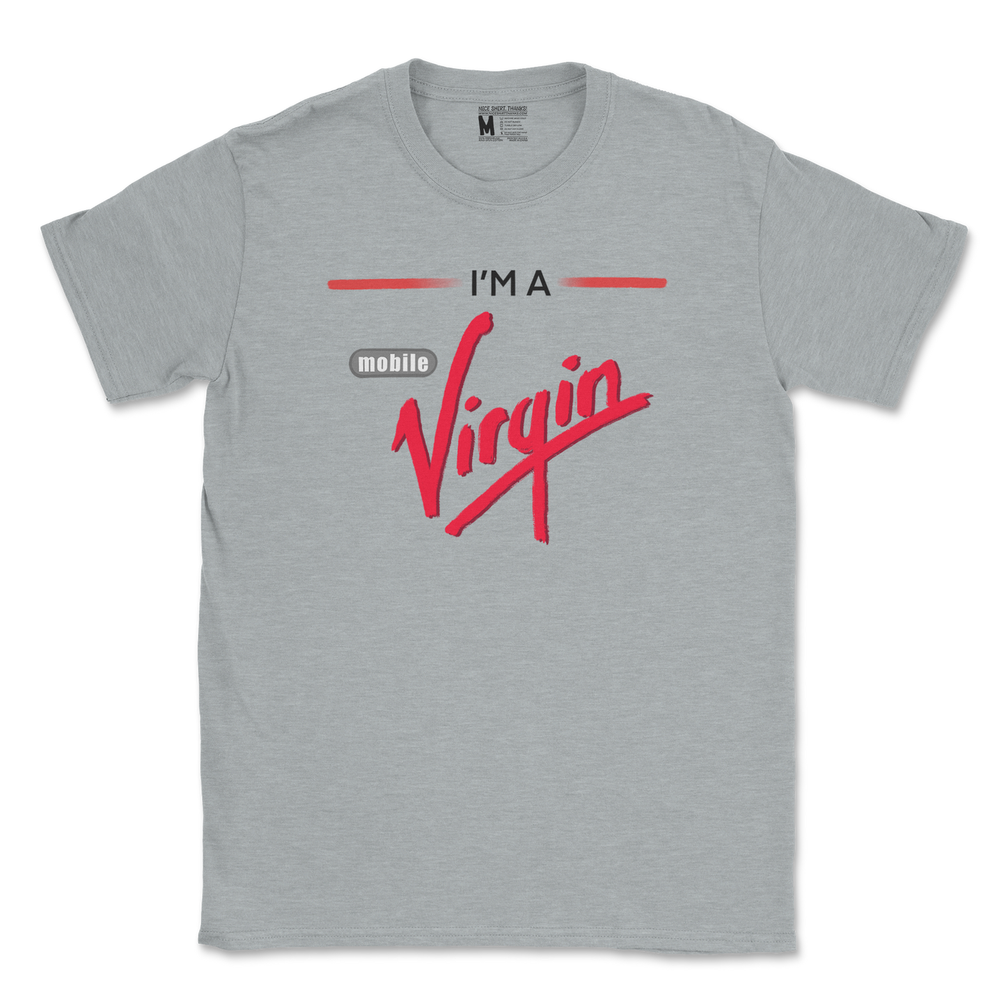 Gildan SoftStyle T-Shirt Mobile Virgin in Sports Grey