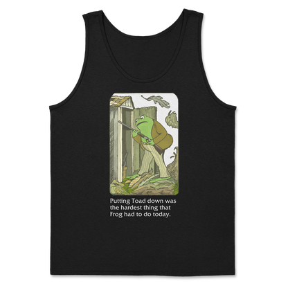 The Nice Shirt Tank Top Frog and Toad  in Black