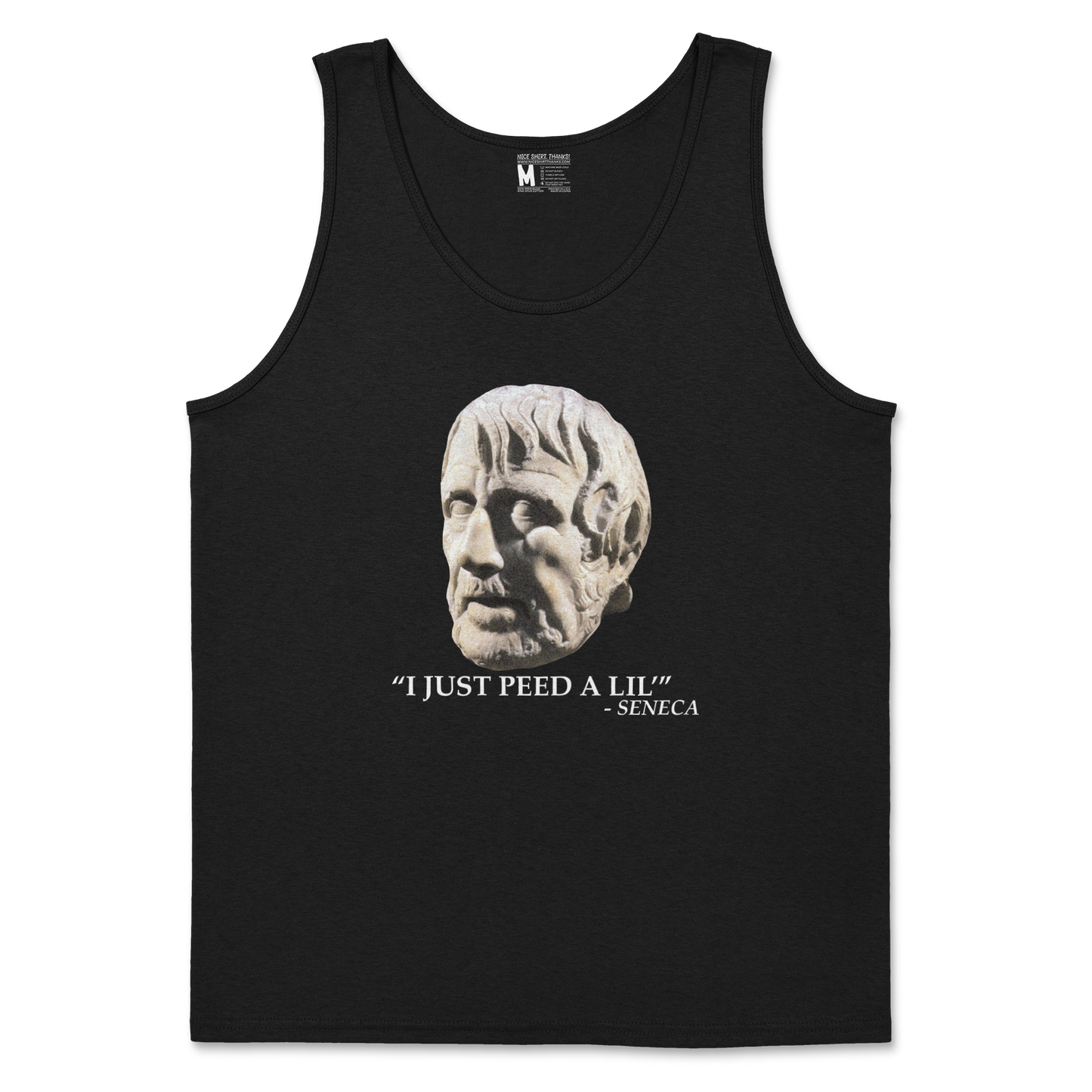 Gildan SoftStyle Tank Top Seneca Pee in Black