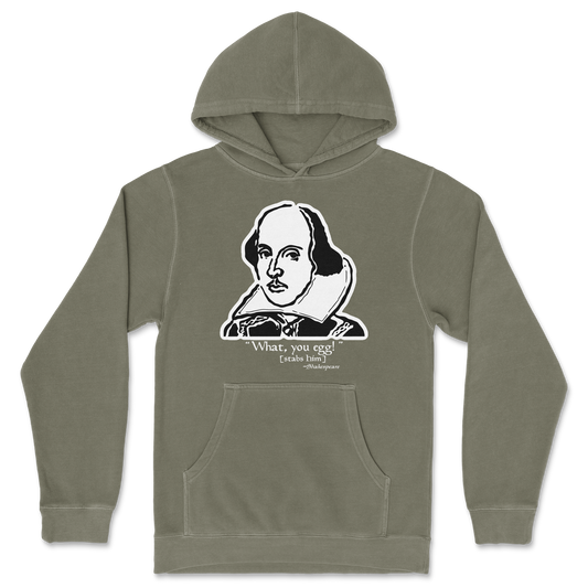 Independent Clothing Co. Hoodie Shakespeare Quote  in Olive