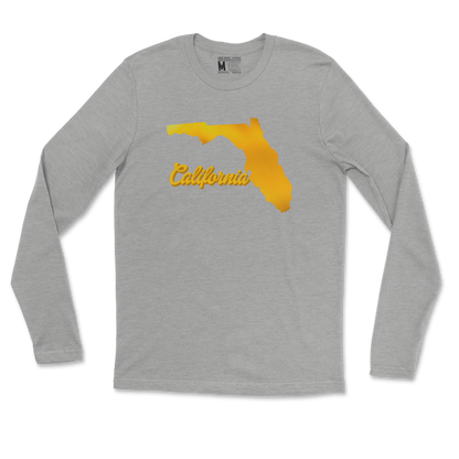 Gildan SoftStyle Long Sleeve California in Sports Grey