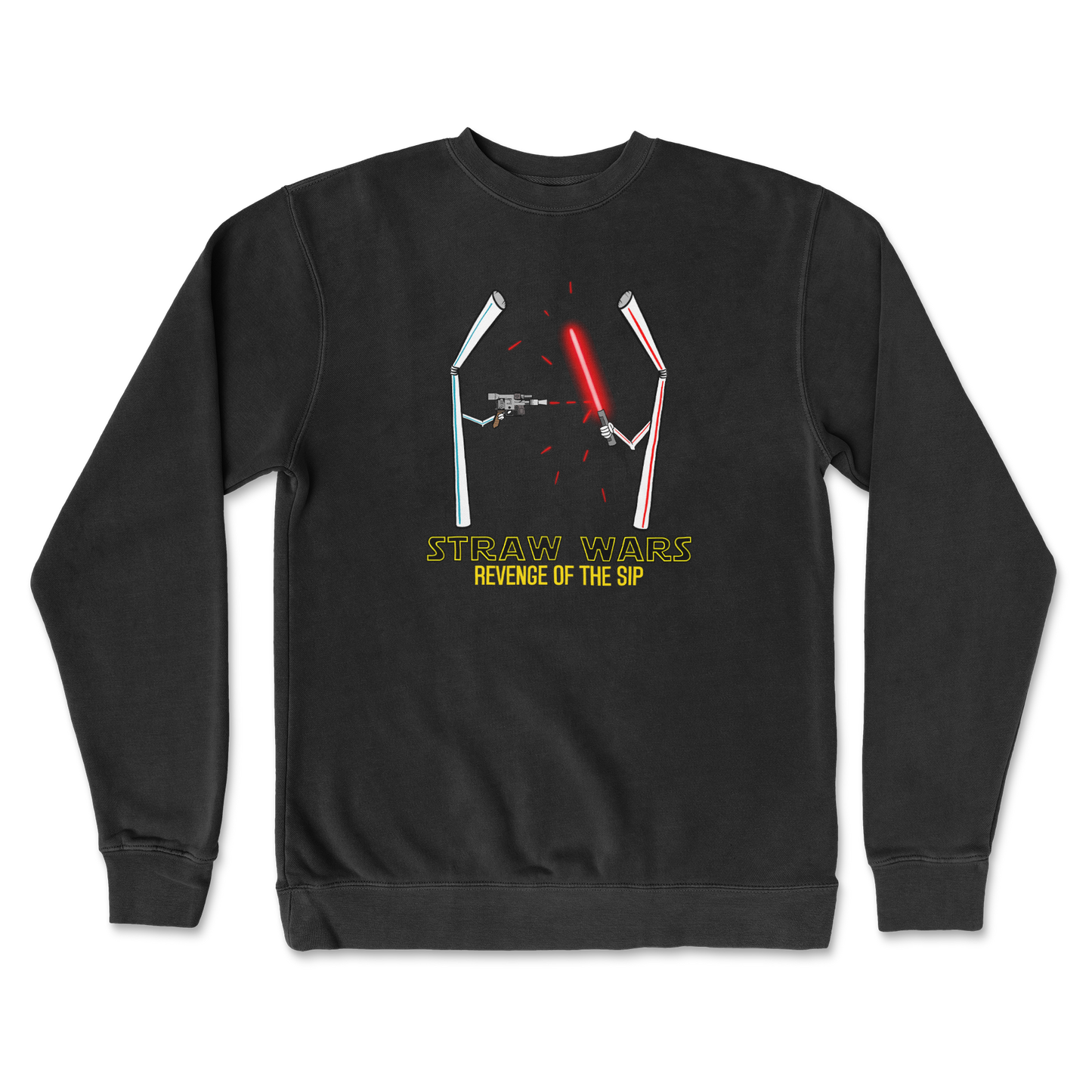 Independent Clothing Co. Crew Neck Straw Wars in Black