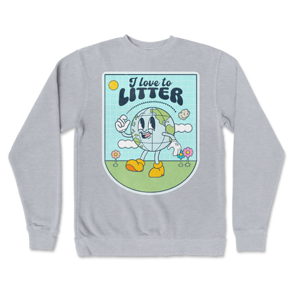 Independent Clothing Co. Crew Neck Earth Day in Grey Heather