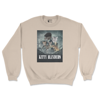 Gildan SoftStyle Crew Neck Kitty Blinders in Sand