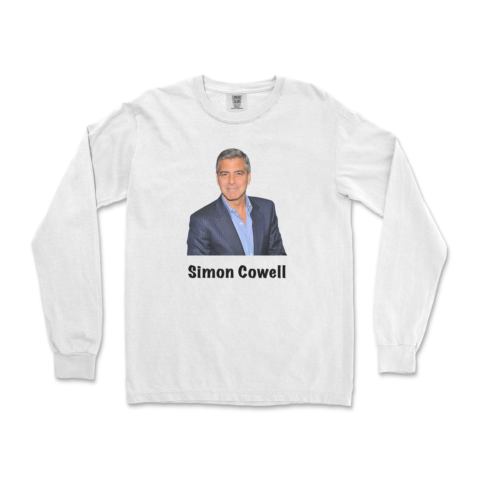 Comfort Colors Long Sleeve Simon in White