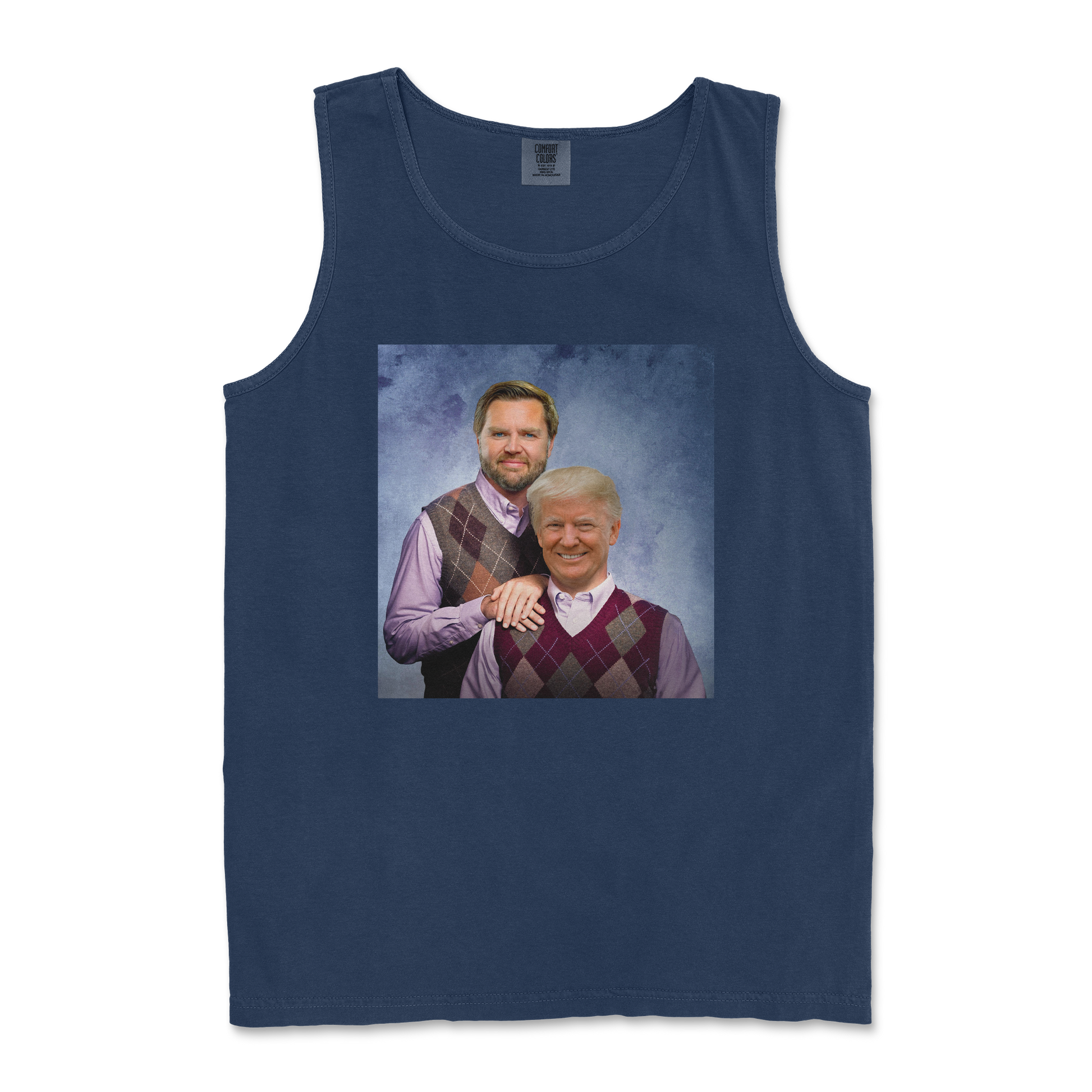 Comfort Colors Tank Top Step Brothers  in True-Navy