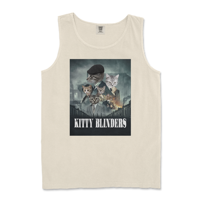 Comfort Colors Tank Top Kitty Blinders in Ivory