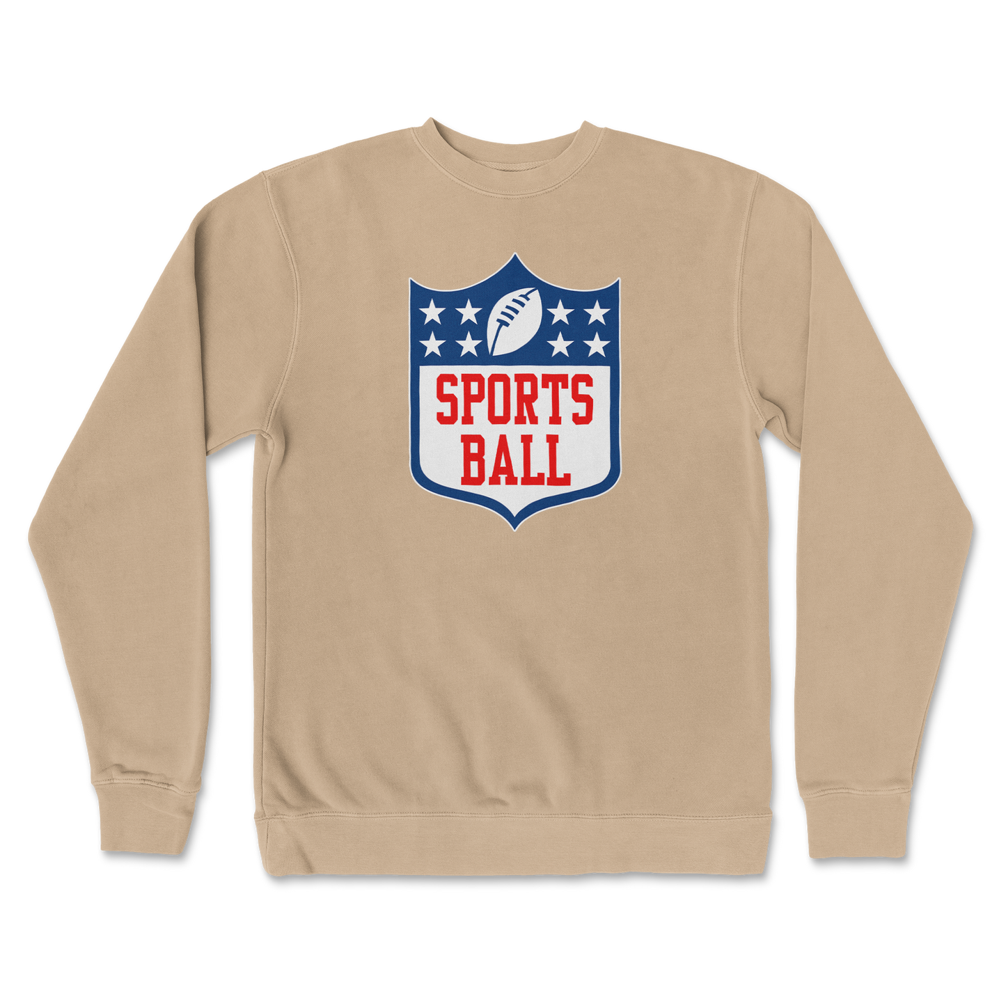 Independent Clothing Co. Crew Neck Sports Ball in Sandstone