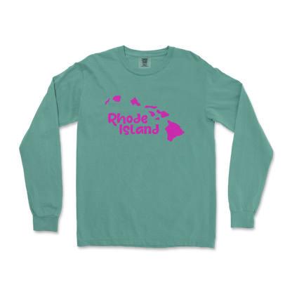 Comfort Colors Long Sleeve Rhode Island in LightGreen