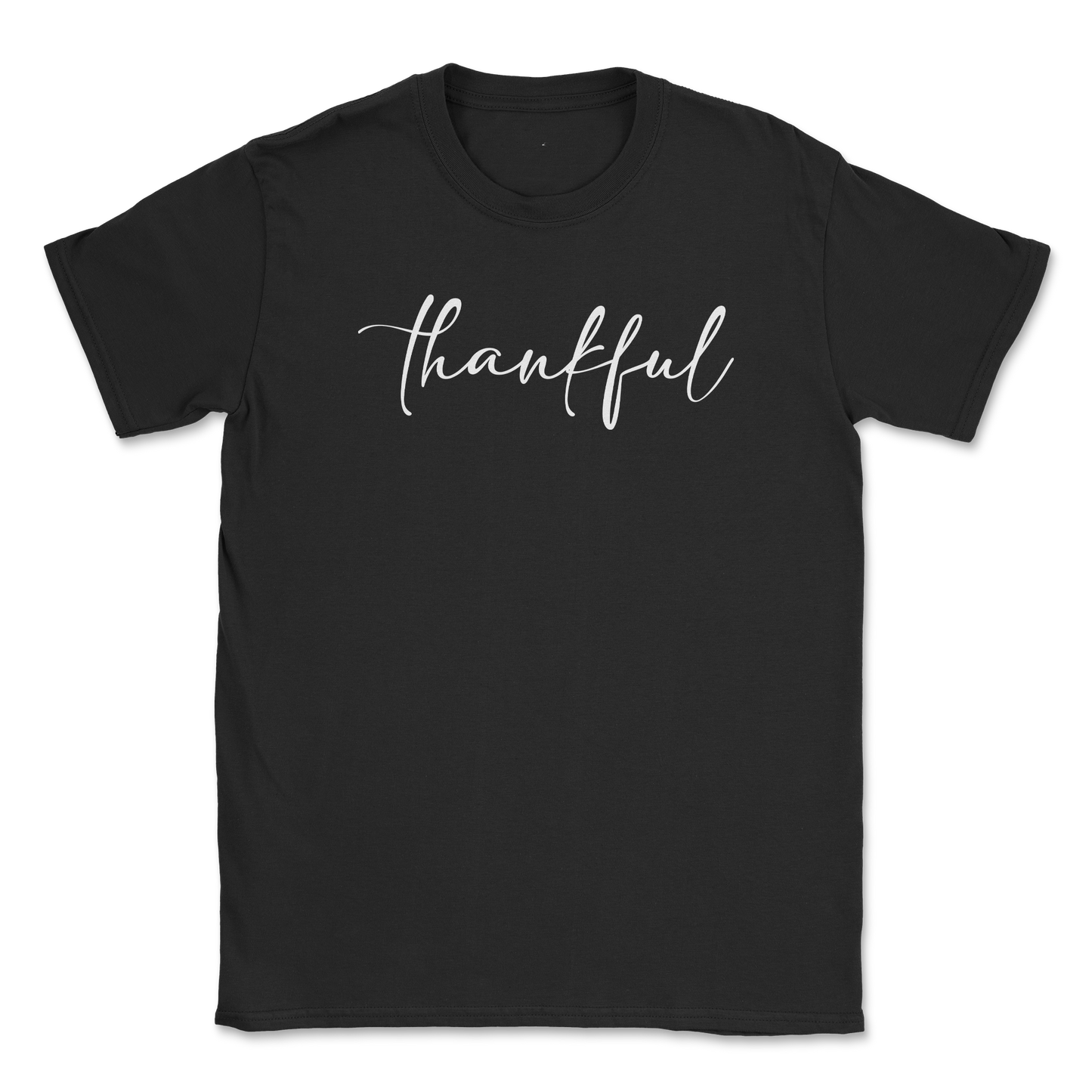 Gildan SoftStyle T-Shirt Thankful  in Black