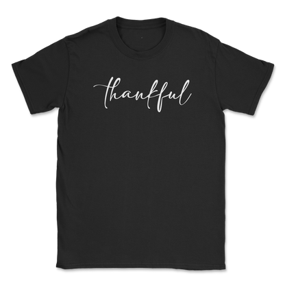 Gildan SoftStyle T-Shirt Thankful  in Black