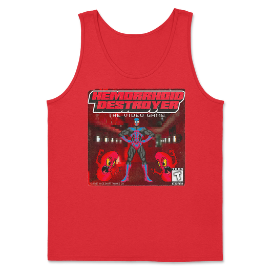 The Nice Shirt Tank Top Hemorrhoid Destroyer  in Red