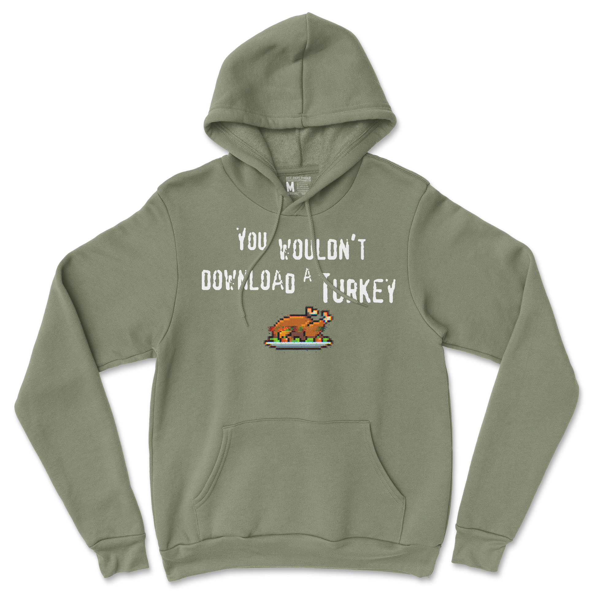 Gildan SoftStyle Hoodie Downloadable Turkey  in Military-Green