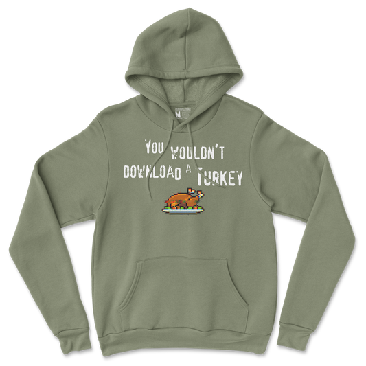 Gildan SoftStyle Hoodie Downloadable Turkey  in Military-Green