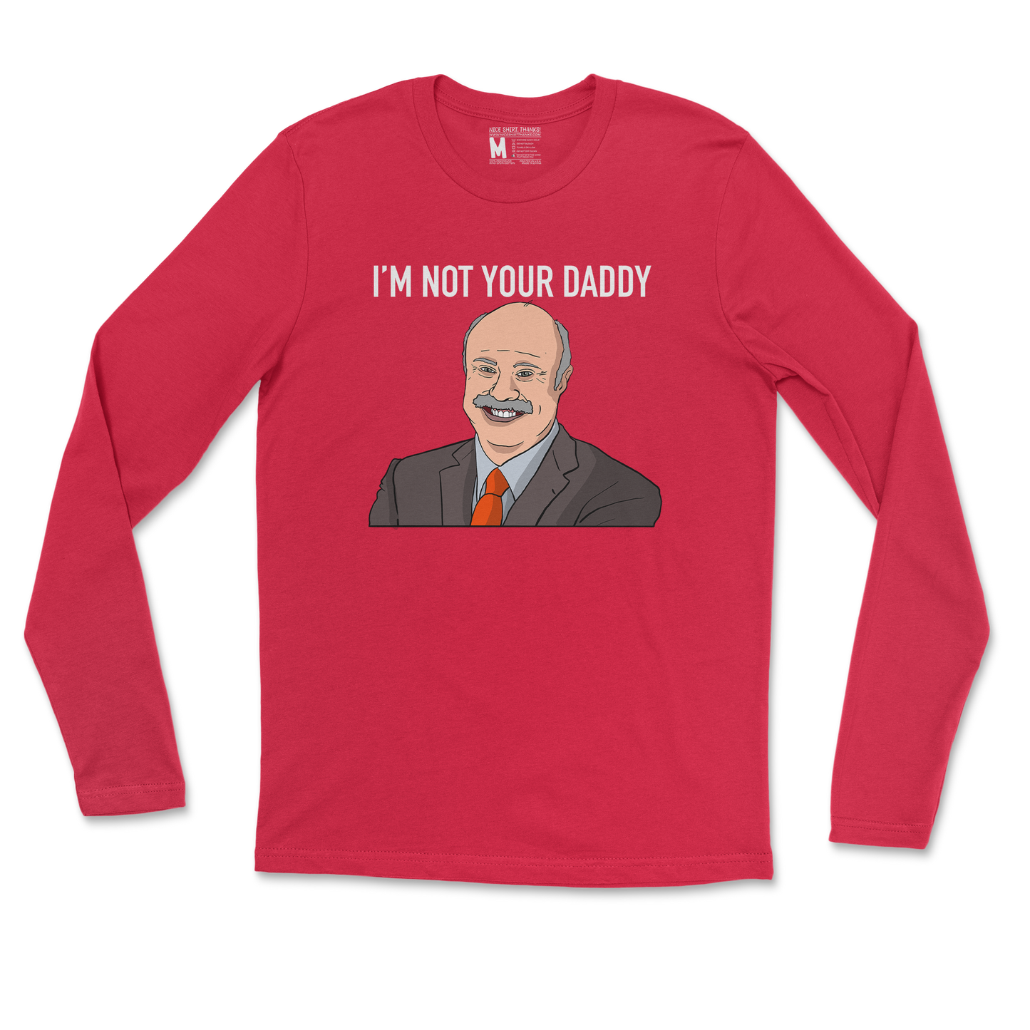 Gildan SoftStyle Long Sleeve Daddy Phil in Red