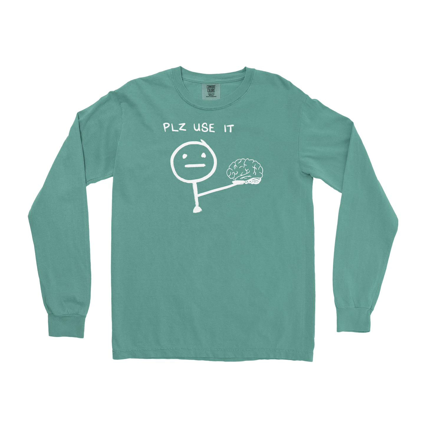 Comfort Colors Long Sleeve Plz Use It in Light-Green