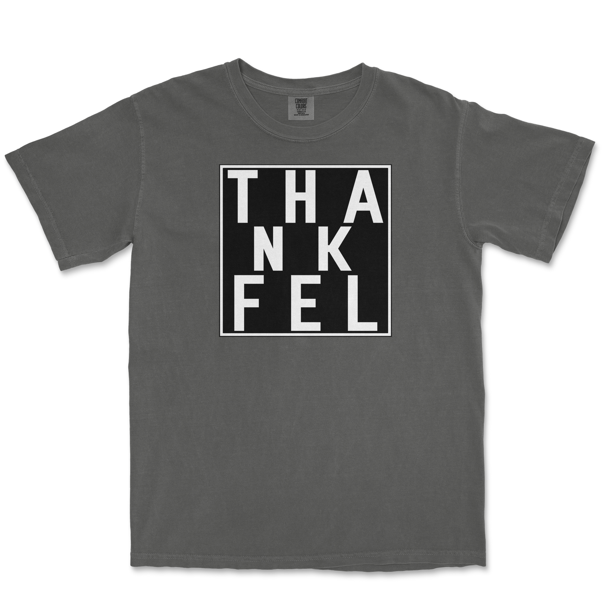 Comfort Colors T-Shirt THANKFEL in Pepper