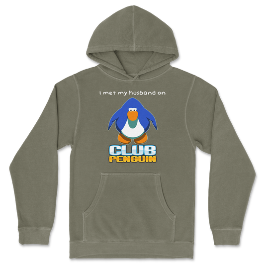 Independent Clothing Co. Hoodie Club Penguin Husband  in Olive