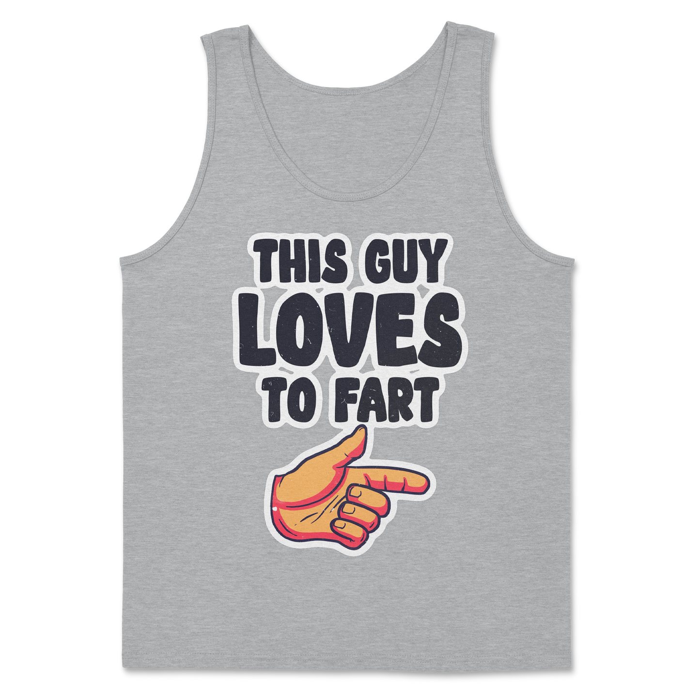 The Nice Shirt Tank Top Who Farted  in Sport-Grey