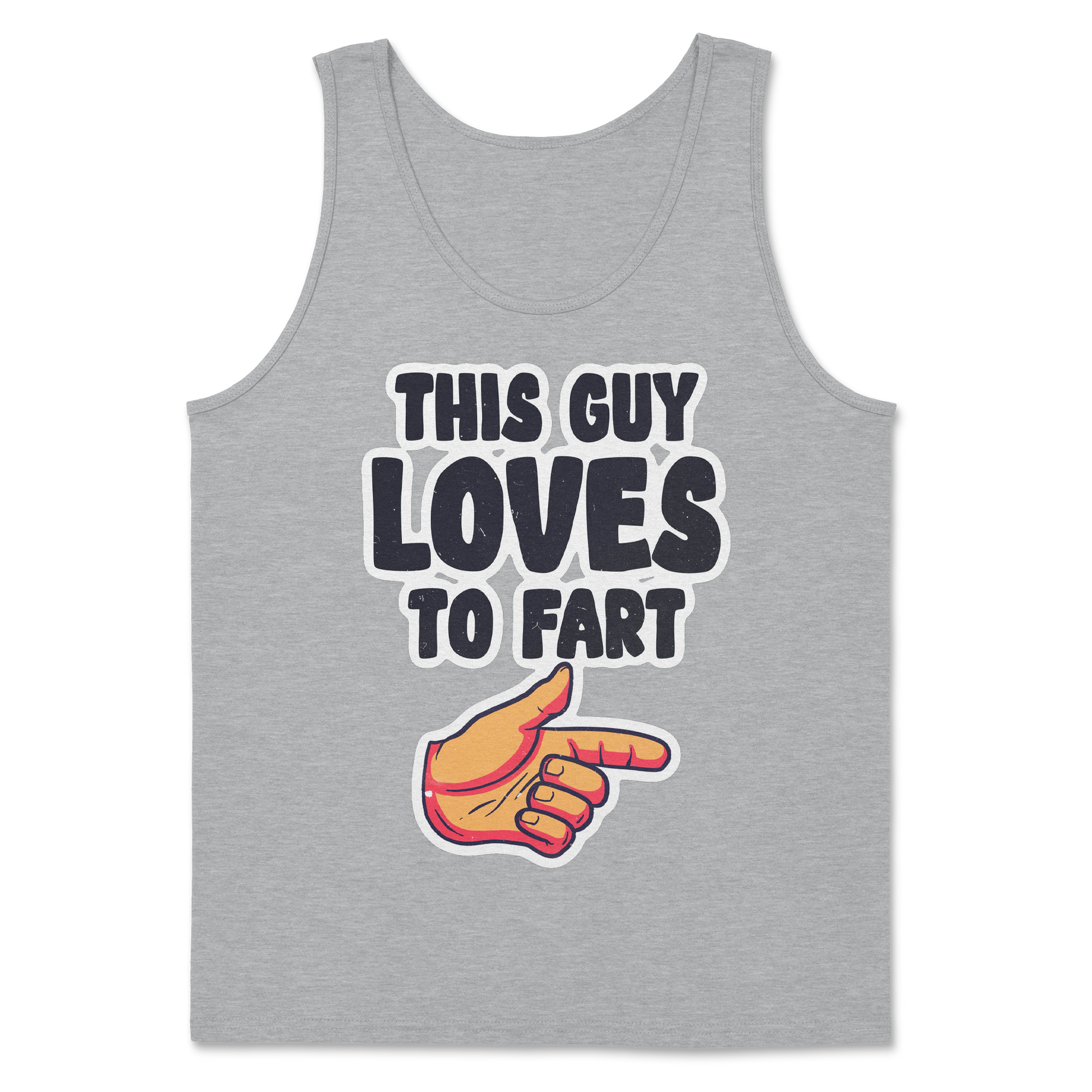 The Nice Shirt Tank Top Who Farted  in Sport-Grey