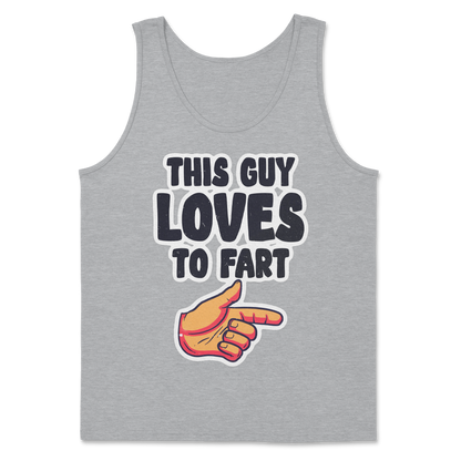 The Nice Shirt Tank Top Who Farted  in Sport-Grey