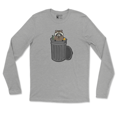 Gildan SoftStyle Long Sleeve Trash Panda Enthusiast in Sports Grey