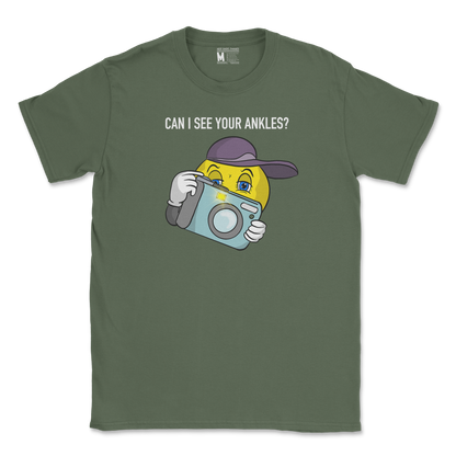 Gildan SoftStyle T-Shirt Let Me See Your Ankles in Military Green