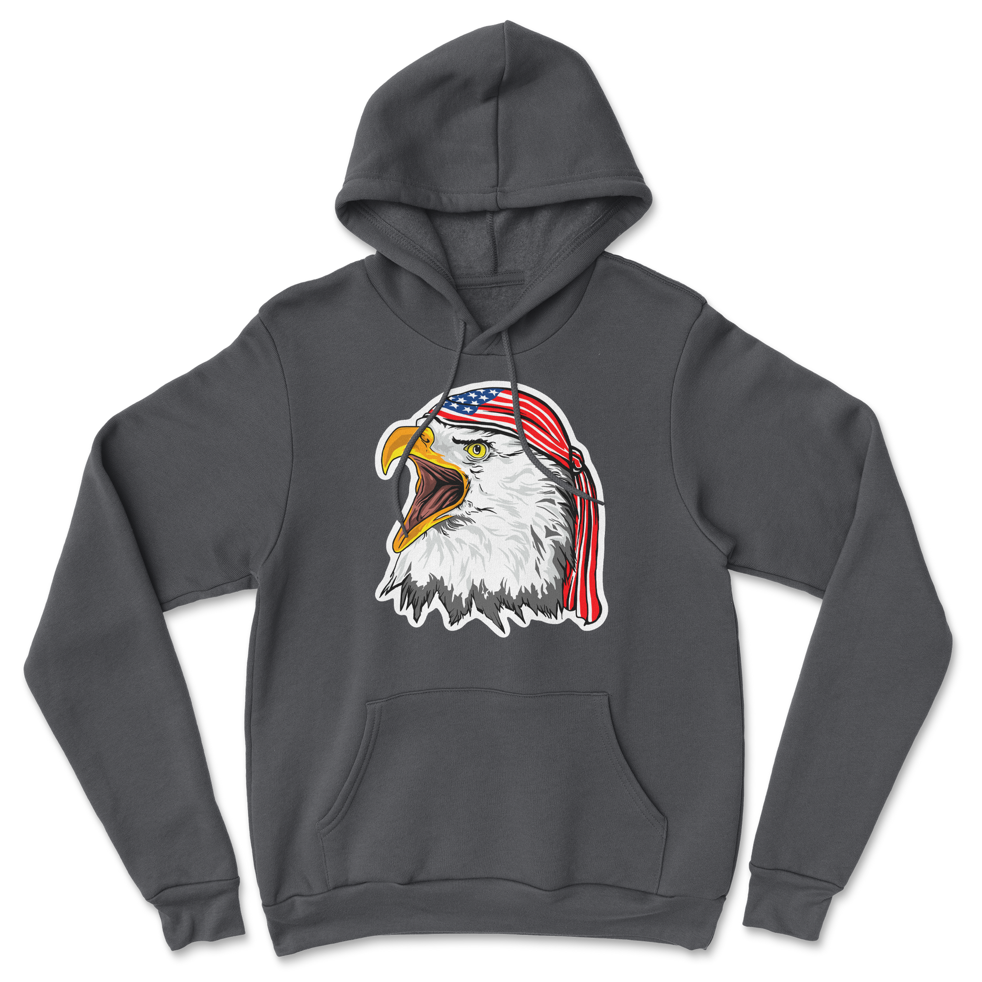 Heavy Blend Hoodie Freedom Eagle in Black