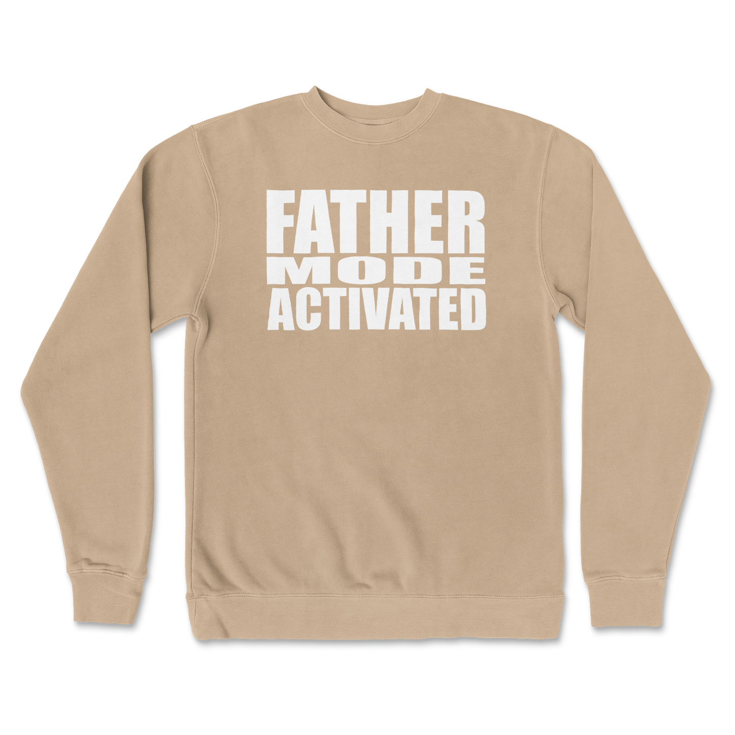 Independent Clothing Co. Crew Neck Father Mode Activated in Sandstone