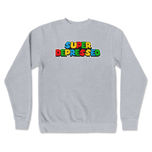 Independent Clothing Co. Crew Neck Super Depressed in Grey Heather