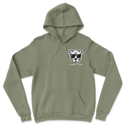 The Nice Shirt Hoodie Pee Where You Want  in Military-Green