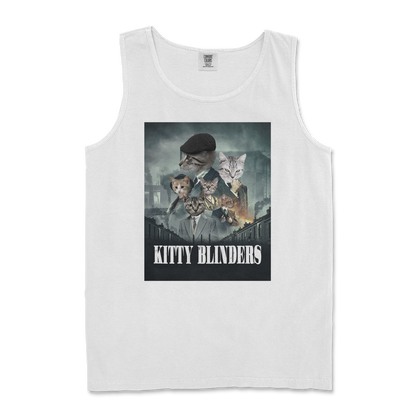 Comfort Colors Tank Top Kitty Blinders in White