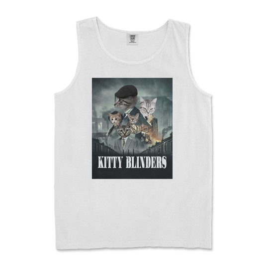 Comfort Colors Tank Top Kitty Blinders in White