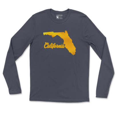 Gildan SoftStyle Long Sleeve California in Navy