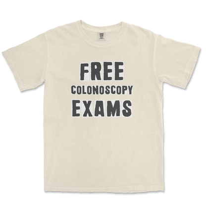 Comfort Colors T-Shirt Free Colonoscopy Exams in Ivory