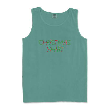 Comfort Colors Tank Top Christmas Shirt in Light-Green