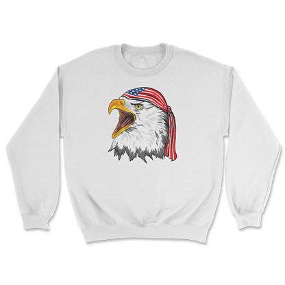 Heavy Blend Crew Neck Freedom Eagle in White