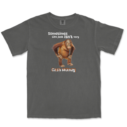 Comfort Colors T-Shirt Cash Money Monkey  in Pepper