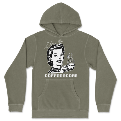 Independent Clothing Co. Hoodie Coffee Poops  in Olive