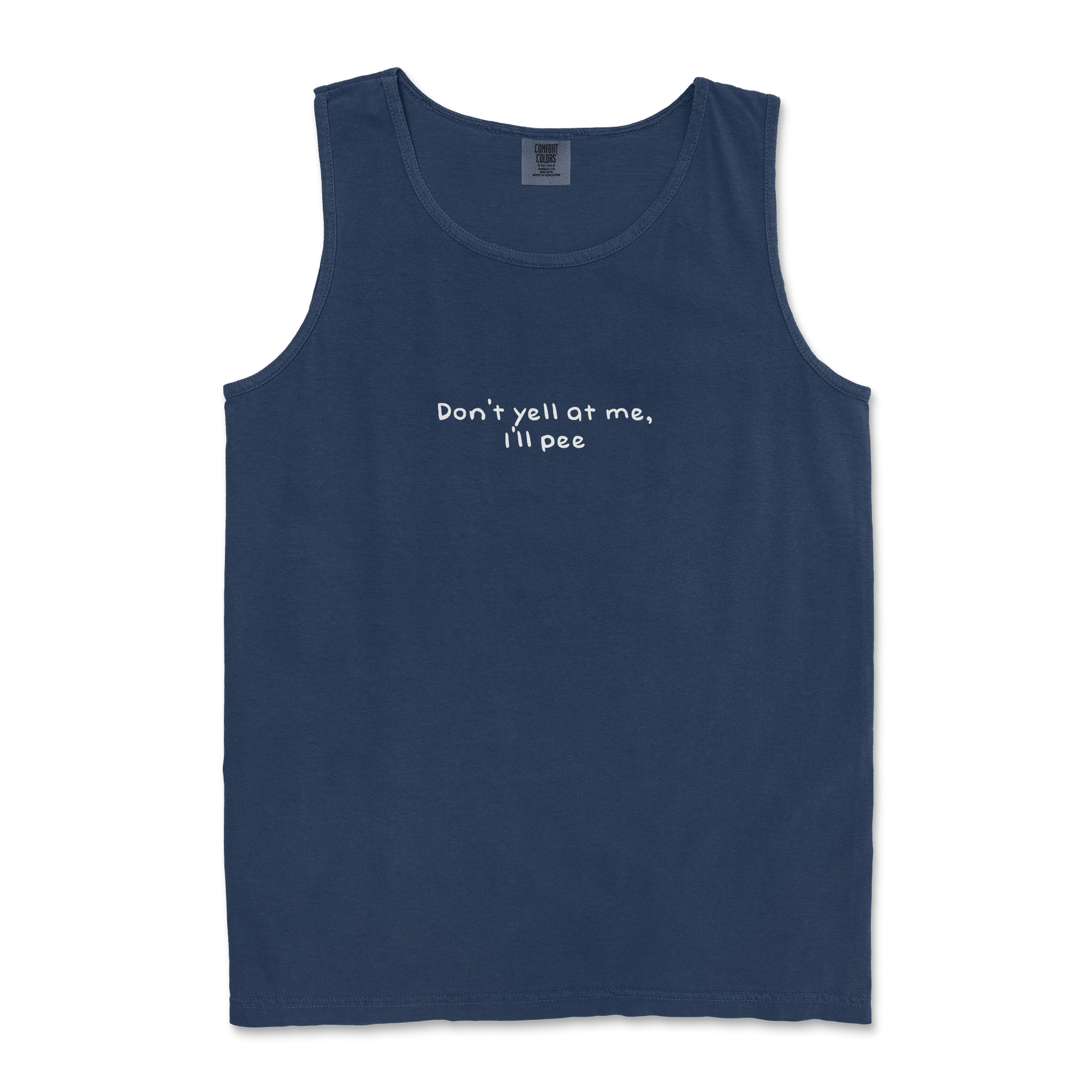 Comfort Colors Tank Top Dont Yell in TrueNavy