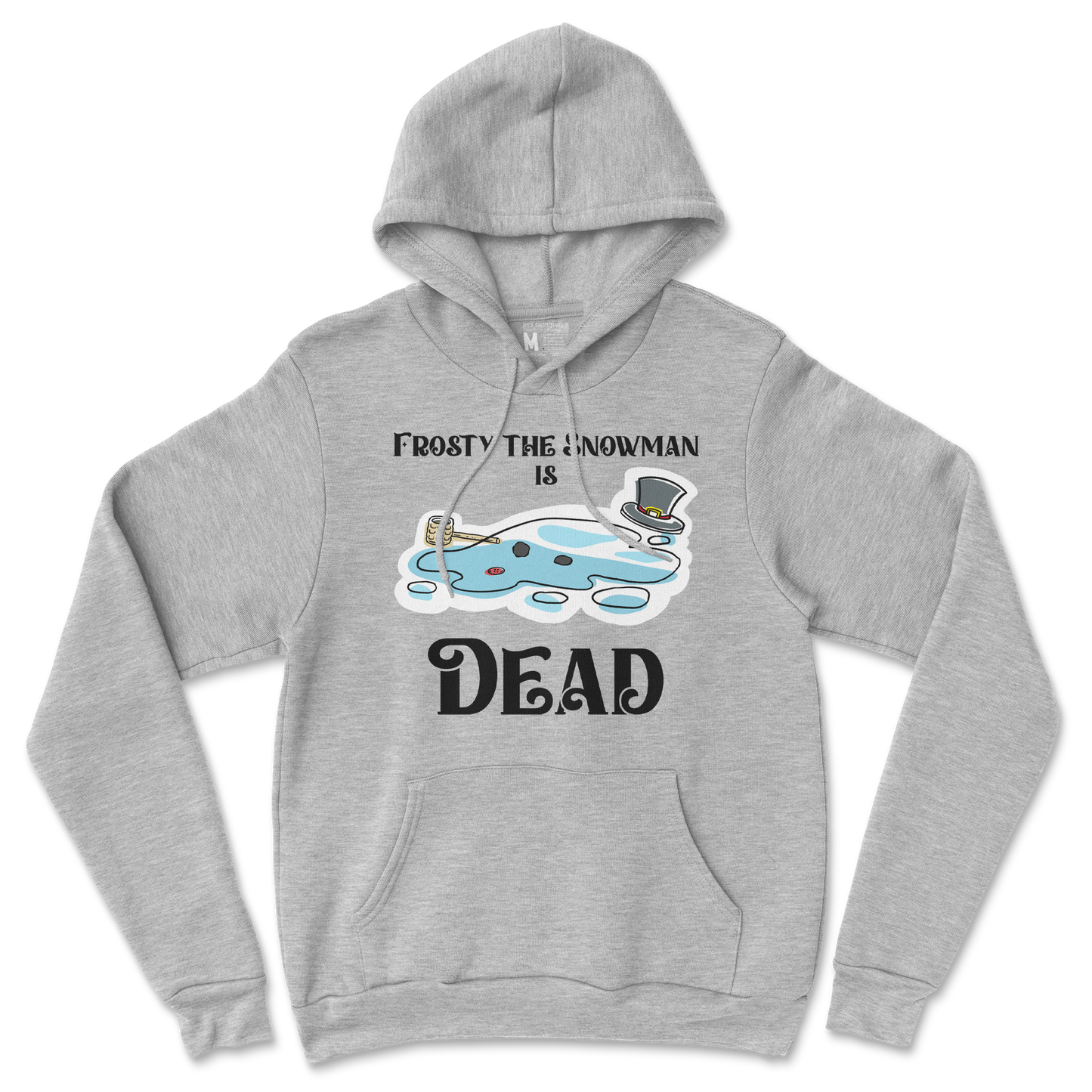 Gildan SoftStyle Hoodie Frosty is Dead  in Grey-Heather