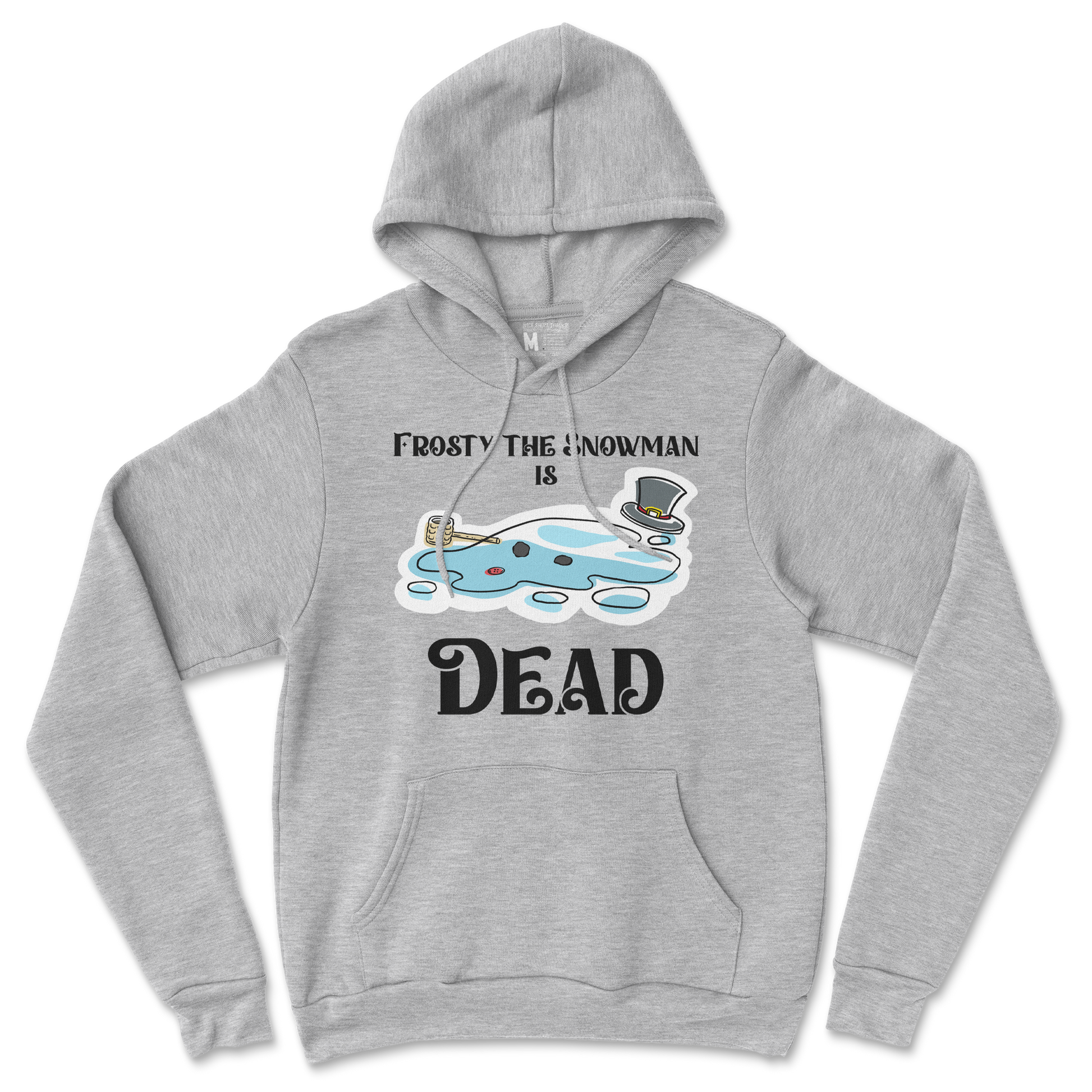 Gildan SoftStyle Hoodie Frosty is Dead  in Grey-Heather