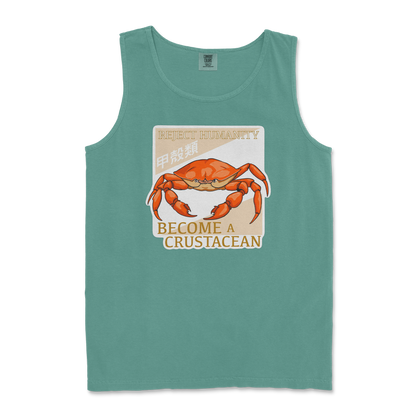 Comfort Colors Tank Top Embrace the Crab in Light Green