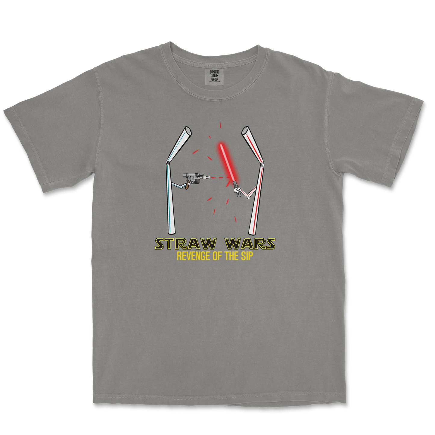 Comfort Colors T-Shirt Straw Wars in Grey