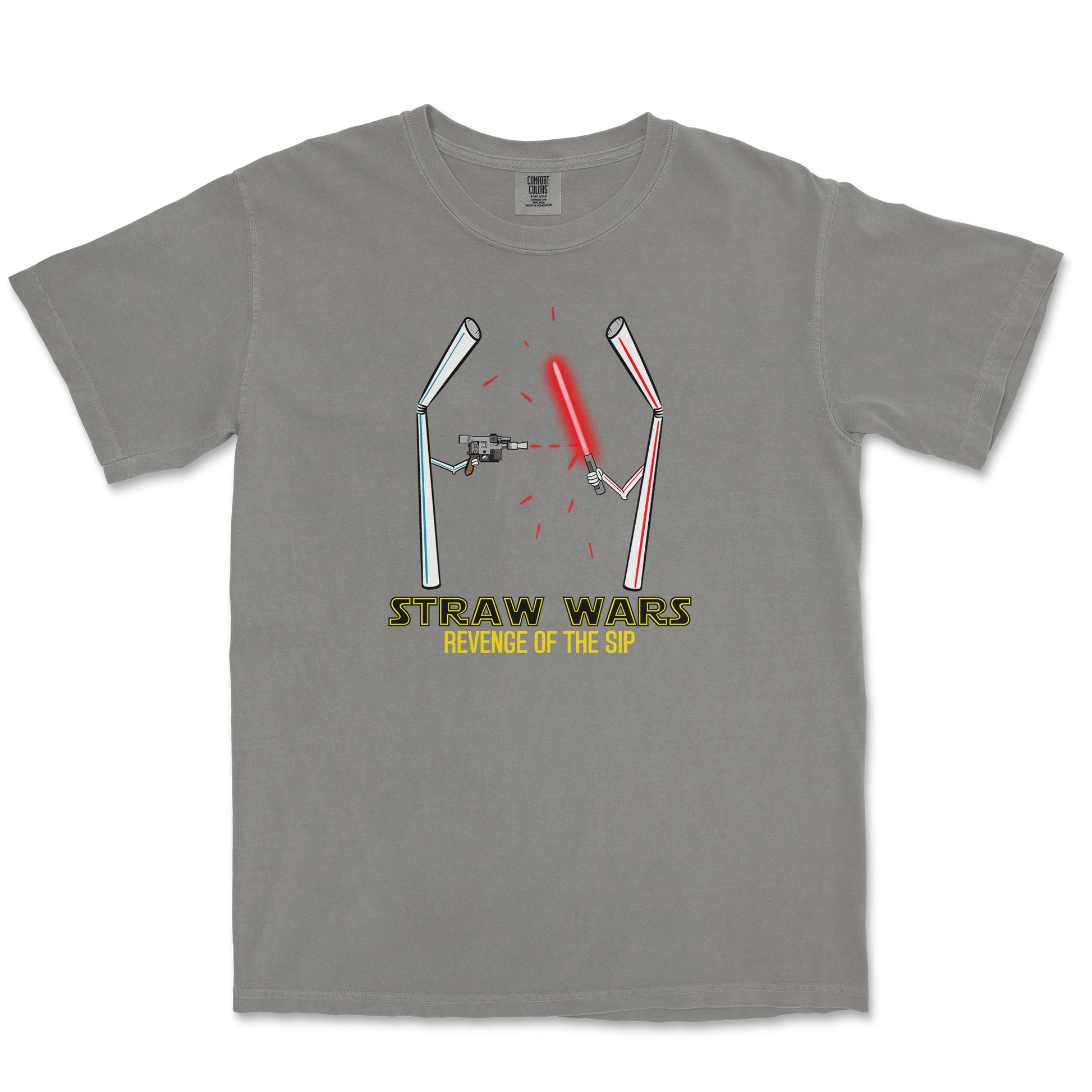 Comfort Colors T-Shirt Straw Wars in Grey