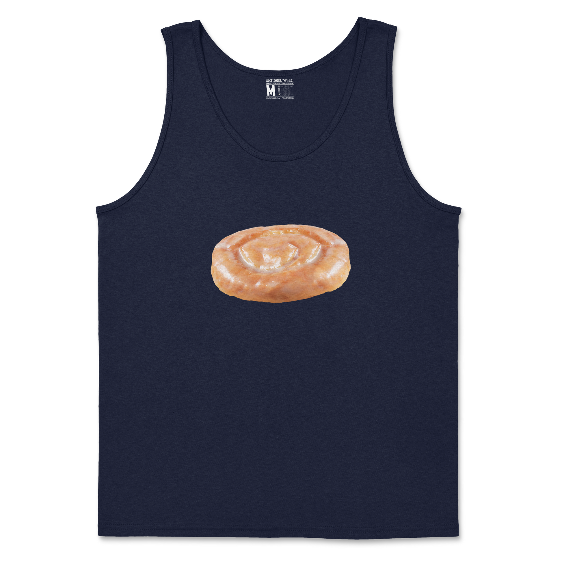 Gildan SoftStyle Tank Top Honey Bun in Navy