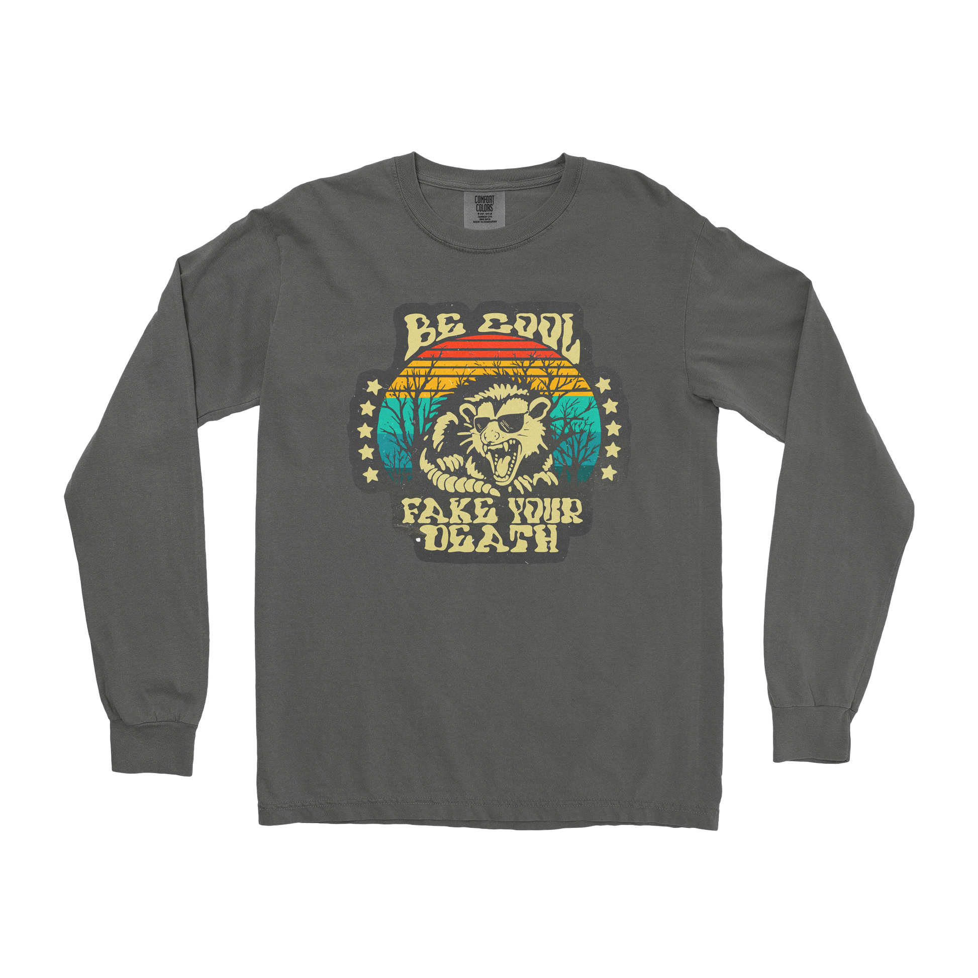 Comfort Colors Long Sleeve Fake Your Death in Pepper
