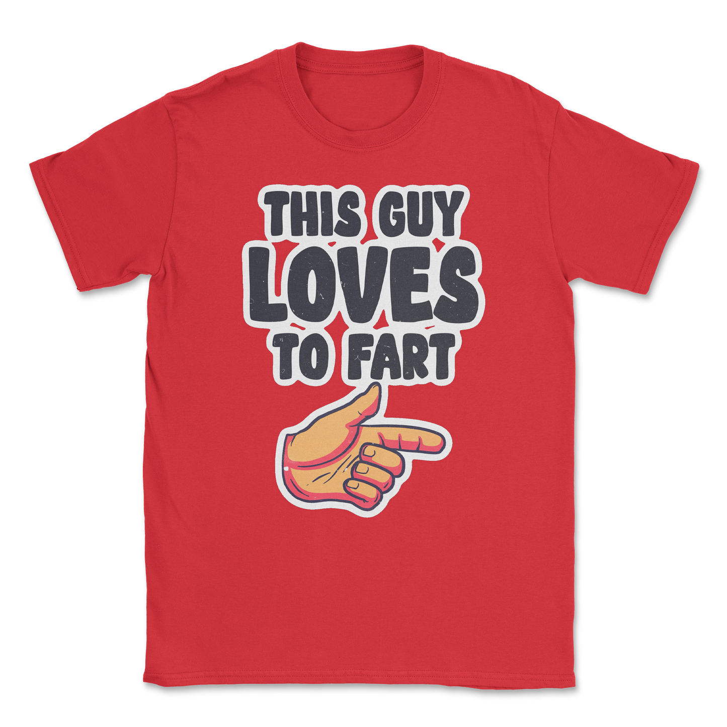 The Nice Shirt T-Shirt Who Farted  in Red