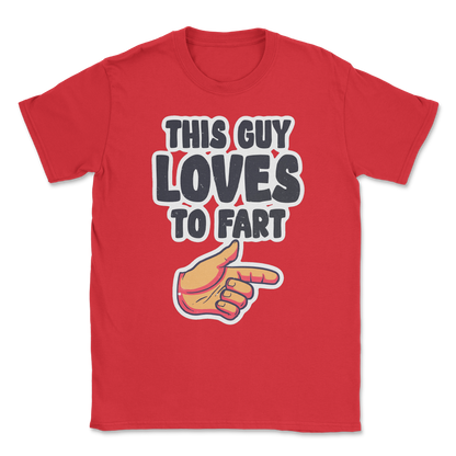 The Nice Shirt T-Shirt Who Farted  in Red